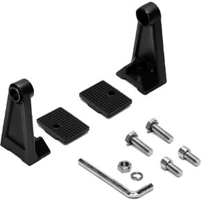Eyourlife LED Light Bar Side Mounting Brackets with Rubber Pads, Universal Fit Metal Side Brackets Kit with Bolts, Sturdy Light Mounting Replacement for Rigid or Curve Light Bars for Jeep Truck & SUV