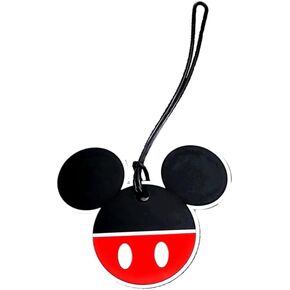 Disney Mickey Mouse White Outline Suitcase Luggage Tag