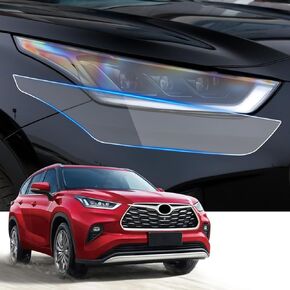 Car Headlight Protection Film for Toyota Highlander 2017-2019 Auto Accessories Lucency Vinyl Exterior Decoration Self Adhesive Sheet Sticker Cover Tint Tail Light