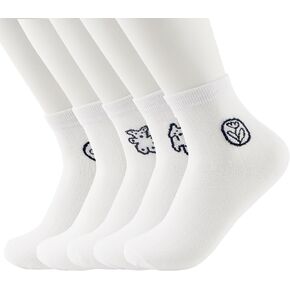 No Show Socks Womens, Women's Athletic Socks, Soft Moisture-Wicking Socks, Available Athletic Socks Training Sports Socks White Colour 5 Pairs