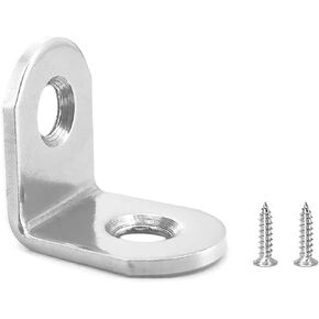 20Pcs Stainless Steel L Bracket Corner Braces, 25mmx25mm(1x1inch) Joint Right Angle Bracket Fastener, L Shaped Corner Fastener Joints Support Bracket with 40 Pcs Screws