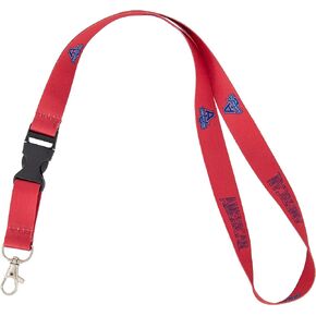 Desert Cactus American University Lanyard AU Eagles Car Keys ID Badge Holder Keychain Detachable Breakaway Snap Buckle (Red)