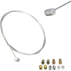 1 PC Car Brake Clutch Cable, Multifunctional Emergency Brake Cable Connector Modification Repair Kit, Repair Replacement Accessories, Compatible with Cars, Off-Road, and Motorcycles (Silver)