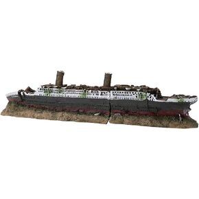 Titanic Submersible Model Wrecked 24×10×9 Titanic Lost Wrecked Boat Ship Aquarium Decoration Ornament Wreck Ornaments