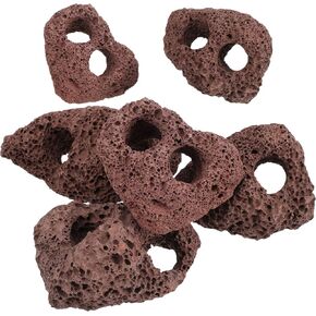 Rocks Volcanic Stones 6Pcs Decorative Rocks Fish Tank Filter Aquarium Landscape Ornaments Decoration Random Color