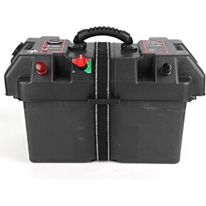 Keenso Plastic Minnkota Trolling Motor Power Center Station Battery Box USB and 12V Port Starter
