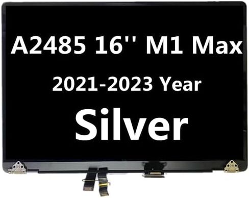مجموعة شاشة LCD جديدة لجهاز MacBook Pro 16 "M1 Max A2485 Sivler 2021 2022 2023 in Kuwait
