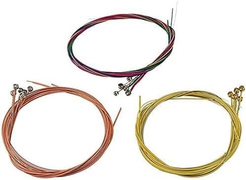 3 Sets Of 6 Acoustic Guitar Strings Steel String With 4 Guitar Picks, Guitar String Winder Guitar Kit For Beginners Performers in Saudi Arabia
