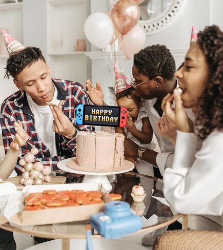 لعبة فيديو كعكة القبعات العالية التبديل لعبة تحكم موضوع كعكة زينة عيد ميلاد كعكة زينة يختار للأولاد الألعاب تحت عنوان حفلة عيد ميلاد (أحمر) in Kuwait