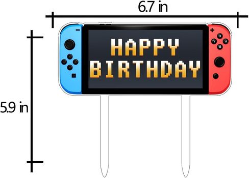 لعبة فيديو كعكة القبعات العالية التبديل لعبة تحكم موضوع كعكة زينة عيد ميلاد كعكة زينة يختار للأولاد الألعاب تحت عنوان حفلة عيد ميلاد (أحمر) in Kuwait