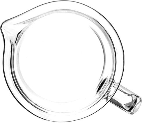 QWORK Beaker with Handle, 100ml Measuring Cup, Borosilicate Glass,Beaker Mug with Pouring Spout, 2 Pack in Saudi Arabia