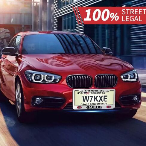 عبوتان من غطاء إطارات الترخيص لـ LA Dodgers، حامل إطارات لوحة الترخيص المبتكرة، علامة إطار التراخيص القياسية الأمريكية العالمية مع أغطية لولبية in Kuwait