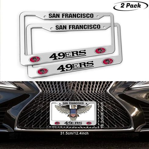 عبوتان من غطاء إطارات الترخيص لـ LA Dodgers، حامل إطارات لوحة الترخيص المبتكرة، علامة إطار التراخيص القياسية الأمريكية العالمية مع أغطية لولبية in Kuwait