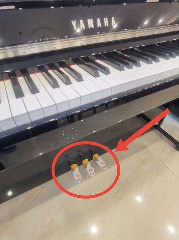 دواسة البيانو/غطاء دواسة البيانو الرقمي، غطاء واقٍ بحواف، نسيج من القطن والبوليستر، نمط مخلب القط in Kuwait