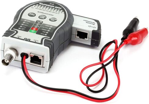 أداة Monoprice متعددة الوظائف - RJ-45، BNC، ومولد نغمة سلك مكبر الصوت، جهاز التتبع، الاختبار، رمادي in Saudi Arabia