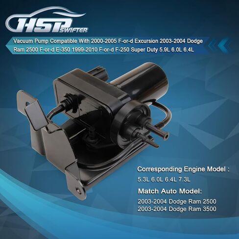 Vacuum Pump Compatible with 2004-2007 Ford E-350 2005-2007 Ford F-150 1999-2007 Ford F-250 Super Duty OE# 4C3Z2A451BA 53032373AA 6C3Z2A451A 904-214 F81H2A451B 6C3Z-2A451-A in Saudi Arabia