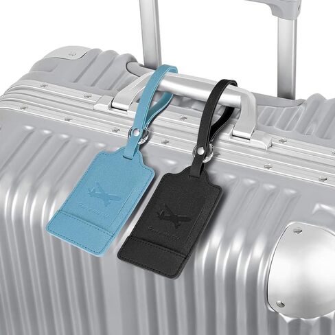 4 Pack Luggage Tag Set,4 Color,Assorted Bright Tags for Easy Identification with Privacy Protection,Durable and Fun Design for Suitcases and Travel Bags in Saudi Arabia