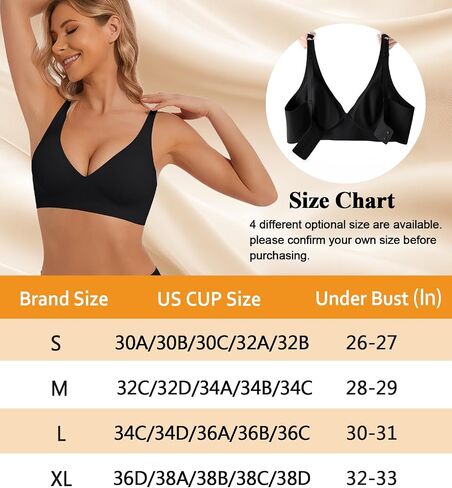 Deep V Bras for Women Wireless Bralettes No Underwire Comfort Low Cut Adjustable Seamless Plunge Bra in Saudi Arabia