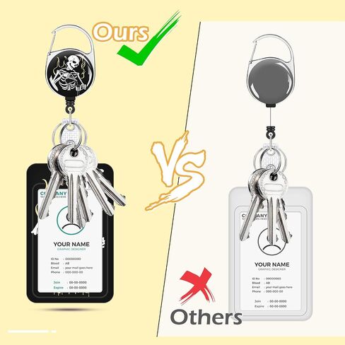 Highland Cow Lanyards for Id Badges Holder, Retractable Name Tag Holder with Keychain, Vertical Id Credit Card Holder Badge Reel for Nurse Teacher Studentfor in Saudi Arabia