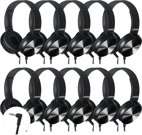 10 Pack Kids Headphones Bulk for School Classroom, Over-Ear Headphones Wired School Supplies for Kids Students Teachers, 3.5mm Jack(Multicolor) in Saudi Arabia