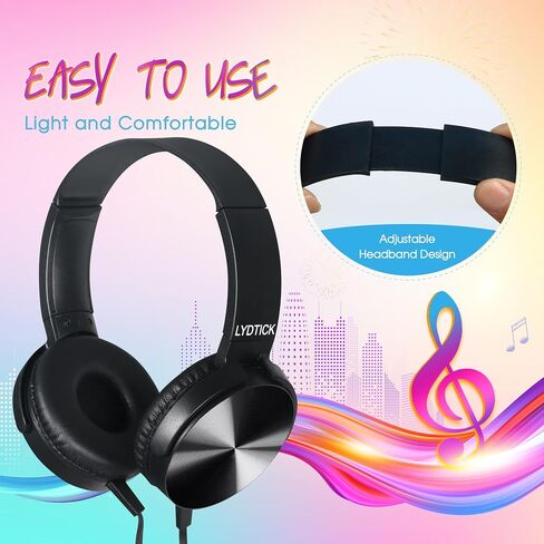 10 Pack Kids Headphones Bulk for School Classroom, Over-Ear Headphones Wired School Supplies for Kids Students Teachers, 3.5mm Jack(Multicolor) in Saudi Arabia
