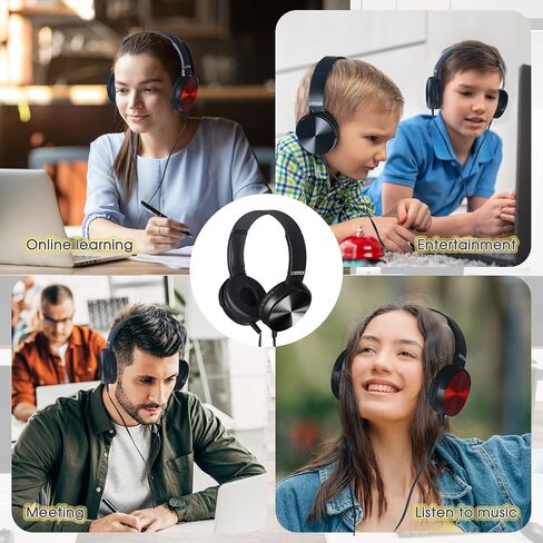 10 Pack Kids Headphones Bulk for School Classroom, Over-Ear Headphones Wired School Supplies for Kids Students Teachers, 3.5mm Jack(Multicolor) in Saudi Arabia