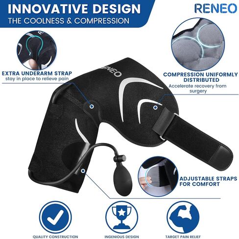Compression Knee Ice Pack Wrap for Knee Pain Relief, Reusable Gel Cold Packs for Knee Surgery, Flexible Cold Wrap for Arthritis, Meniscus Tear, Osteoarthritis & ACL, Hot and Cold Therapy in Saudi Arabia