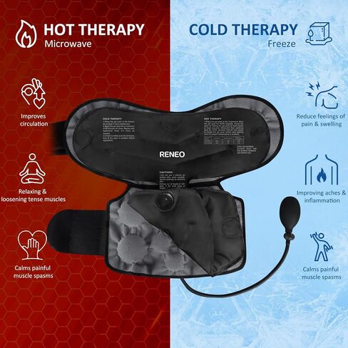Compression Knee Ice Pack Wrap for Knee Pain Relief, Reusable Gel Cold Packs for Knee Surgery, Flexible Cold Wrap for Arthritis, Meniscus Tear, Osteoarthritis & ACL, Hot and Cold Therapy in Saudi Arabia