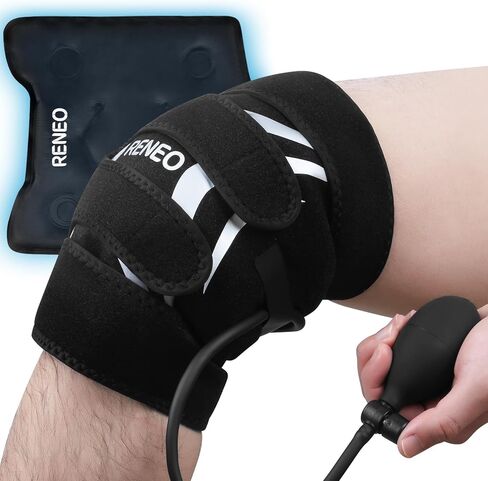 Compression Knee Ice Pack Wrap for Knee Pain Relief, Reusable Gel Cold Packs for Knee Surgery, Flexible Cold Wrap for Arthritis, Meniscus Tear, Osteoarthritis & ACL, Hot and Cold Therapy in Saudi Arabia