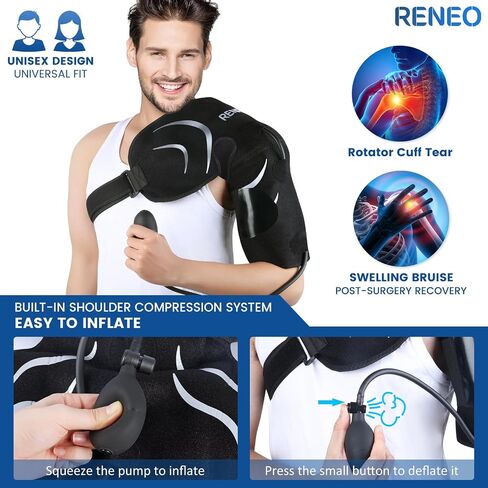 Compression Knee Ice Pack Wrap for Knee Pain Relief, Reusable Gel Cold Packs for Knee Surgery, Flexible Cold Wrap for Arthritis, Meniscus Tear, Osteoarthritis & ACL, Hot and Cold Therapy in Saudi Arabia