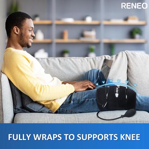 Compression Knee Ice Pack Wrap for Knee Pain Relief, Reusable Gel Cold Packs for Knee Surgery, Flexible Cold Wrap for Arthritis, Meniscus Tear, Osteoarthritis & ACL, Hot and Cold Therapy in Saudi Arabia