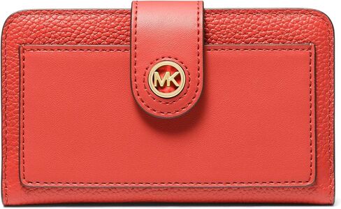Michael Kors Women's Mk Charm Medium Tab Pocket Bifold in Saudi Arabia