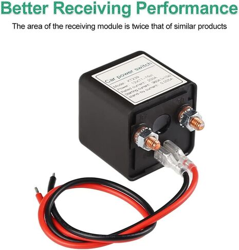 WATERWICH 12V Car Wireless Remote Control Battery Disconnect Switch Cut/Shut On Off Kill Switch 200 Amp for Car Truck Auto RV Yacht Boat Marine in Saudi Arabia