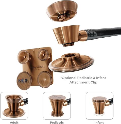 MDF Instruments Pediatric and Neonatal Attachments with Clip - for MDF Instruments ProCardial Titanium Stethoscope - Cyprium in Saudi Arabia