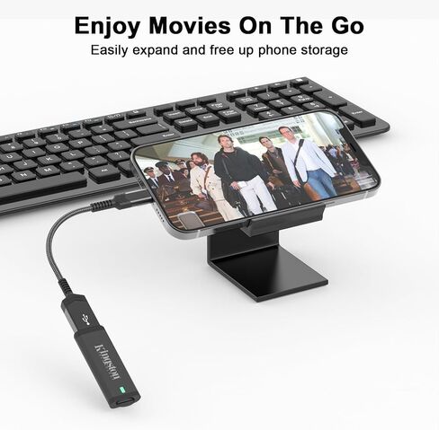 Lightning to USB Camera OTG Adapter for iPhone,[Apple MFi Certified] USB 3.0 OTG Cable Adapter Female Converter Supports USB Flash Drive,Gamepad,Hubs,Mouse,Keyboard,U Disk,MIDI -Black in Kuwait