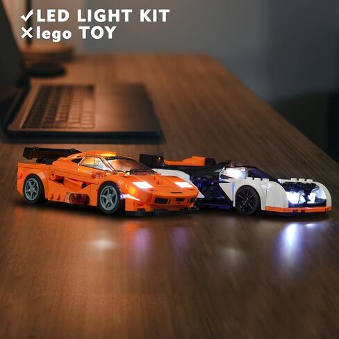 مجموعة إضاءة LED VONADO لمجموعات أبطال سرعة Lego 76918، إضاءة DIY متوافقة مع Lego McLaren Solus GT (بدون نموذج Lego)، أضواء ديكور إبداعية لـ Lego McLaren F1 LM (الضوء فقط) in Saudi Arabia