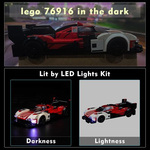 مجموعة إضاءة LED VONADO لمجموعات أبطال سرعة Lego 76918، إضاءة DIY متوافقة مع Lego McLaren Solus GT (بدون نموذج Lego)، أضواء ديكور إبداعية لـ Lego McLaren F1 LM (الضوء فقط) in Saudi Arabia