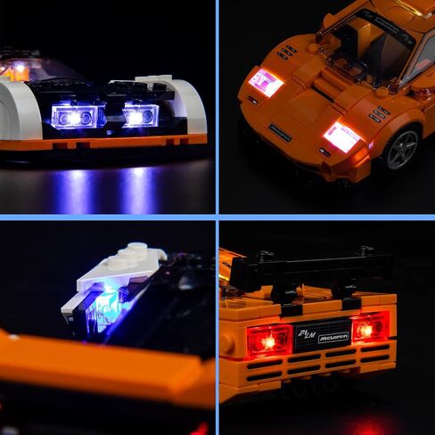 مجموعة إضاءة LED VONADO لمجموعات أبطال سرعة Lego 76918، إضاءة DIY متوافقة مع Lego McLaren Solus GT (بدون نموذج Lego)، أضواء ديكور إبداعية لـ Lego McLaren F1 LM (الضوء فقط) in Saudi Arabia