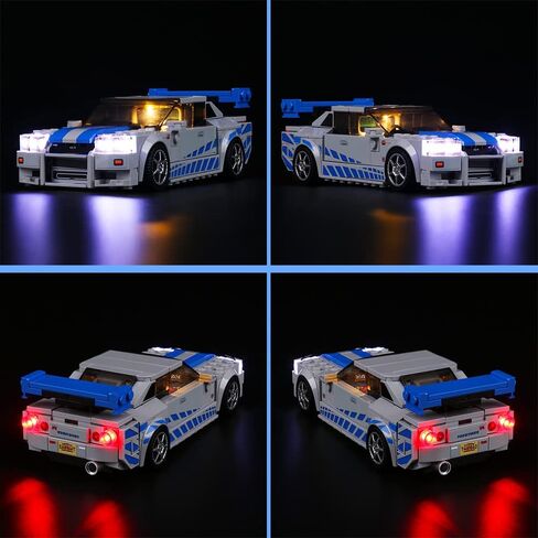 مجموعة إضاءة LED VONADO لمجموعات أبطال سرعة Lego 76918، إضاءة DIY متوافقة مع Lego McLaren Solus GT (بدون نموذج Lego)، أضواء ديكور إبداعية لـ Lego McLaren F1 LM (الضوء فقط) in Kuwait