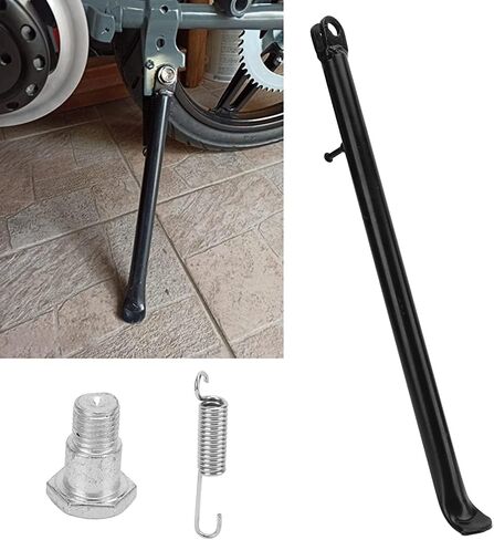 420mm/16.54 inch Motorcycle Kickstand, Universal Motorcycle Kickstand Clamp On Side Kick Stand, Metal Kick Stands Adult Motorcycle Accessories, Nonslip Motorcycle Foot Side Stand Support Replacement in Saudi Arabia