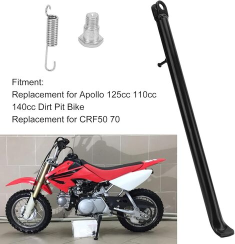 420mm/16.54 inch Motorcycle Kickstand, Universal Motorcycle Kickstand Clamp On Side Kick Stand, Metal Kick Stands Adult Motorcycle Accessories, Nonslip Motorcycle Foot Side Stand Support Replacement in Saudi Arabia