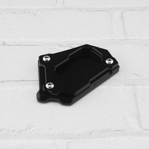 CNC Motorcycle Side Kick Stand Kickstand Extension Plate with Hex Handle Aluminum Alloy Compatible with BMW R1200GS LC 13-16 / R1200GS Adventure LC 14-16, Black and Silver in Saudi Arabia