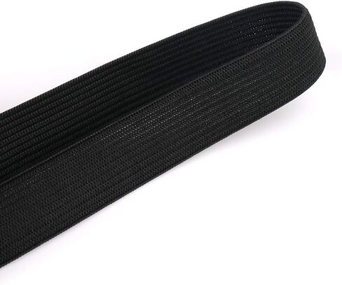 Elastic Band 3/4 Inch High Elasticity Elastic Spool Knit 44 Yard Elastic Bands for Sewing (Black) in Saudi Arabia