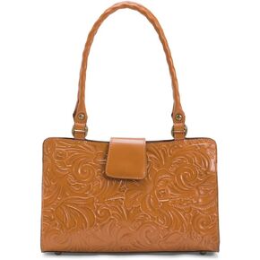 Patricia Nash Rienzo Multi Pocket European Map Leather Satchel in Kuwait