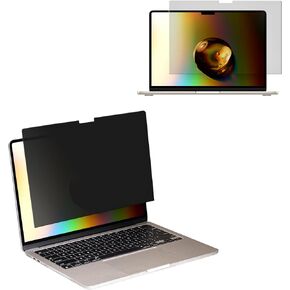 شاشة خصوصية الكمبيوتر المحمول kwmobile لجهاز Apple Macbook Air 13 M4 2025 A3240 - درع شاشة خصوصية الكمبيوتر - واقي شاشة الكمبيوتر المحمول - مضاد للوهج وحجب الضوء الأزرق in Kuwait
