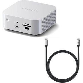 محطة إرساء Satechi Thunderbolt 5 CubeDock™ وكابل USB4 V2 Pro وكابل USB C بطول 1.2 متر/ 3.9 قدم in Kuwait