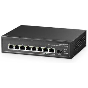 محول Binardat 10 منافذ جيجابت إيثرنت، 8 منافذ 100/1000 ميجابت في الثانية، 2 جيجابت Uplink، دعم Vlan، حافظة معدنية التوصيل والتشغيل غير المُدار in Kuwait