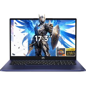 كمبيوتر محمول NIMO 2026، 8 نوى AMD R7 7735HS 32 جيجابايت DDR5 RAM 1 تيرابايت SSD (حتى 4.75 جيجا هرتز، Beat i7-12650H) كمبيوتر محمول للألعاب مع وحدة معالجة رسومات Radeon 680M، شاشة كبيرة 17.3 بوصة IPS FHD، زاوية مفتوحة 180 درجة، كاميرا ويب، نوع C، Wi-Fi 6E in Kuwait