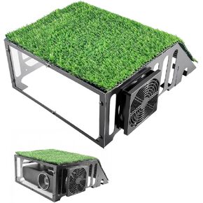Golf Simulator Projector Cover Enclosure, Heavy Duty Floor Mounted Golf Sim Enclosure with Cooling Fan and Turf, Protection for Golf Simulation Setup in Saudi Arabia