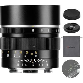 7artisans 50mm F1.2 Large Aperture Manual Focus Prime Lens APS-C Mirrorless Cameras M4/3 Mount for Panasonic GH3 GH4 GF1 GM1 GM5 for Olympus E-M1 E-M5 E-M10 in Kuwait